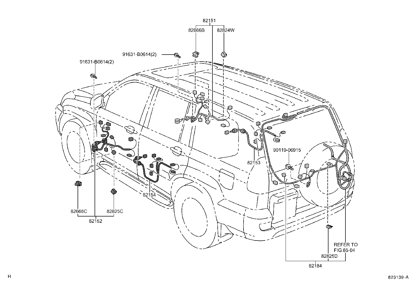  LAND CRUISER 120 |  WIRING CLAMP