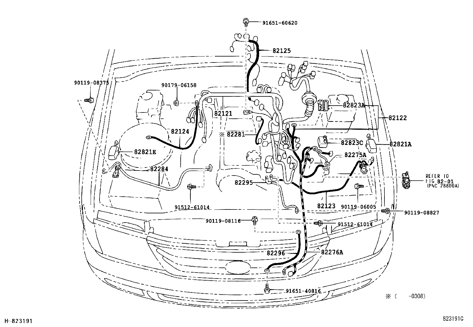  LAND CRUISER 100 105 |  WIRING CLAMP