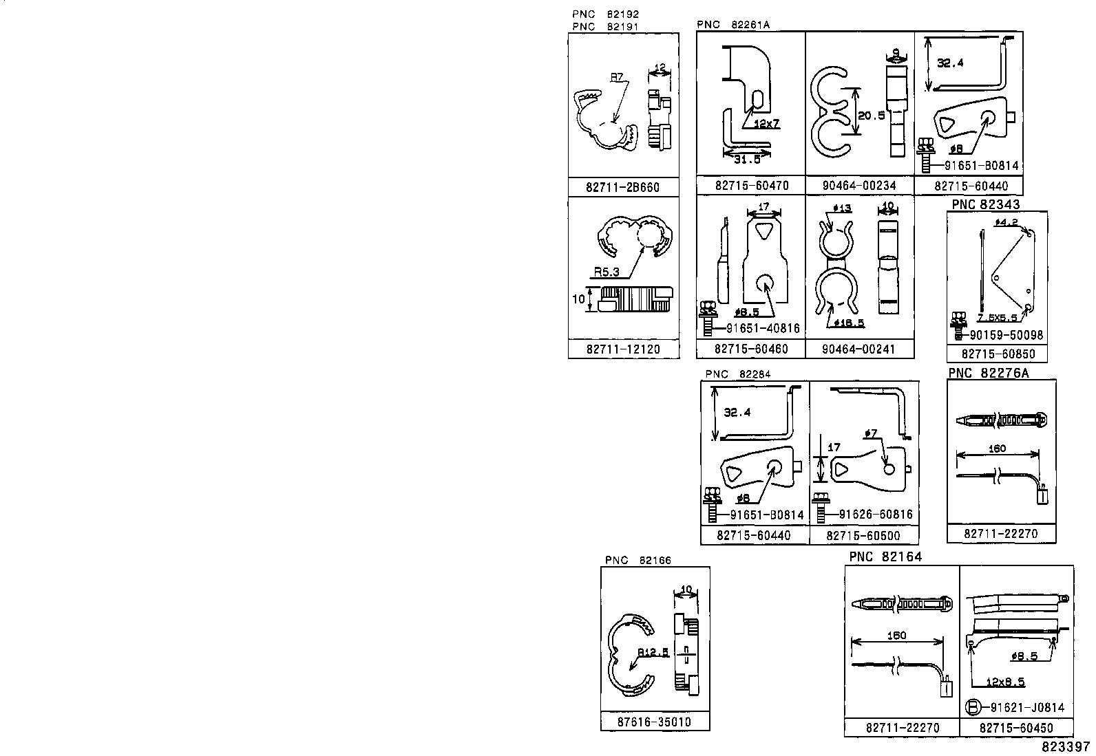  LAND CRUISER 100 105 |  WIRING CLAMP