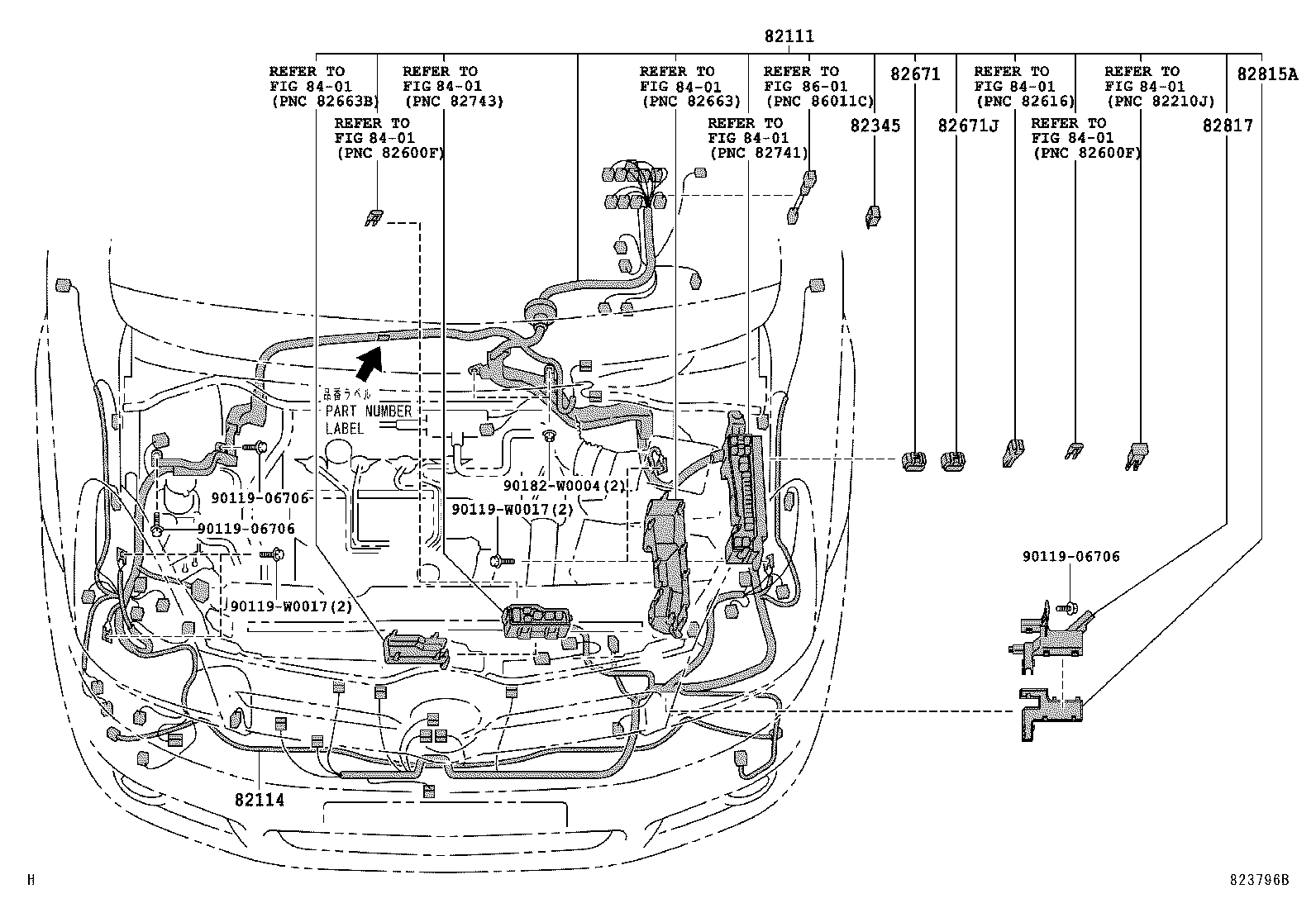  COROLLA VERSO |  WIRING CLAMP
