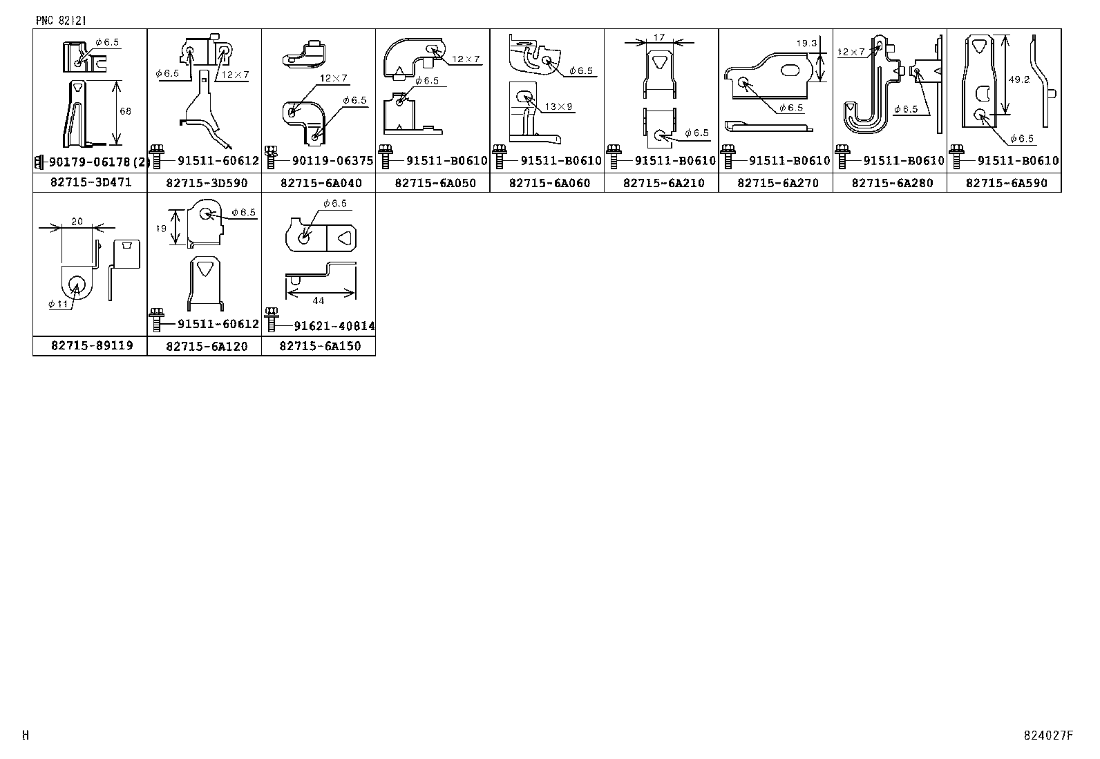  LAND CRUISER 120 |  WIRING CLAMP