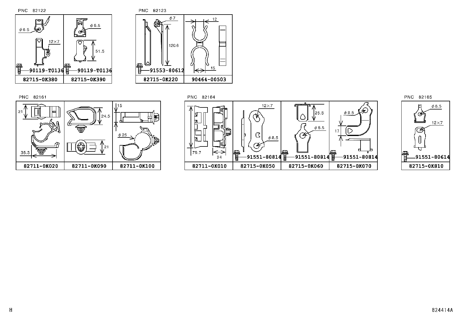  HILUX |  WIRING CLAMP