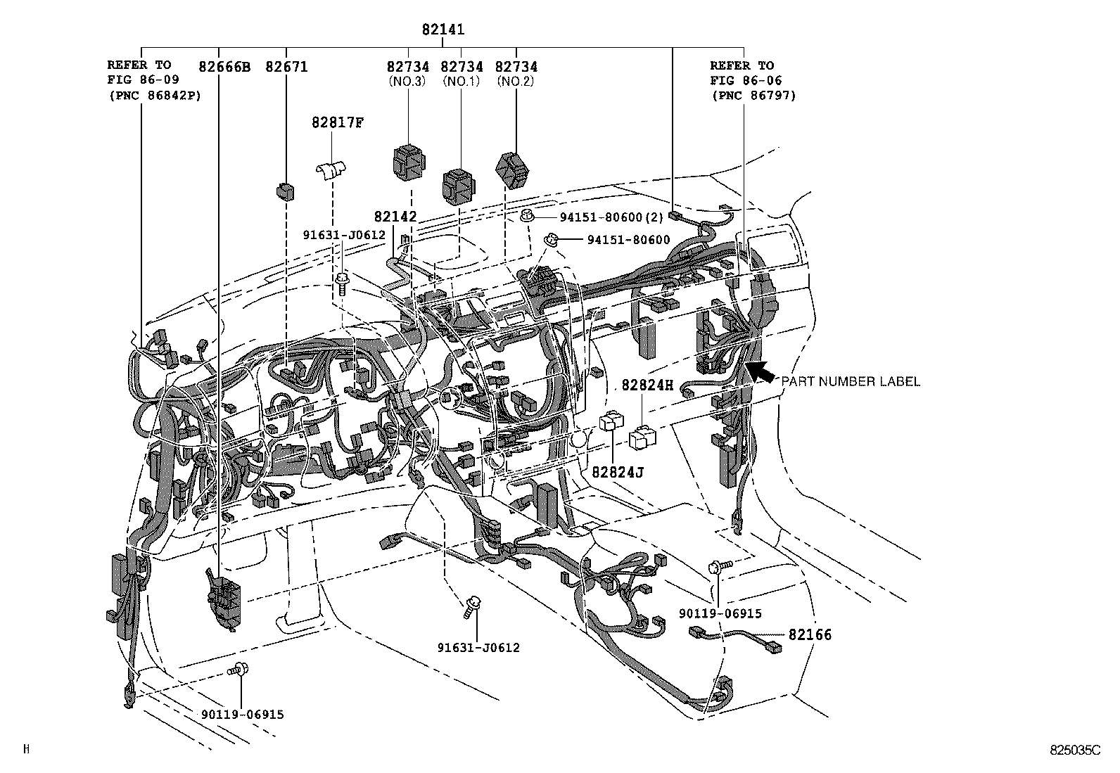  LS460 460L |  WIRING CLAMP