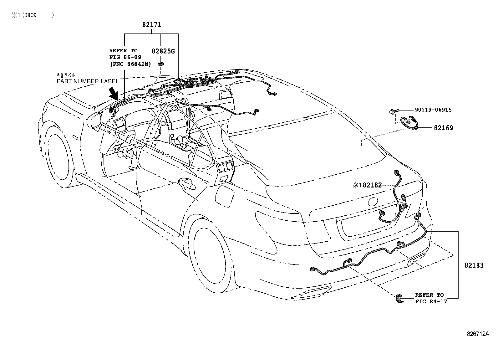  LS460 460L |  WIRING CLAMP
