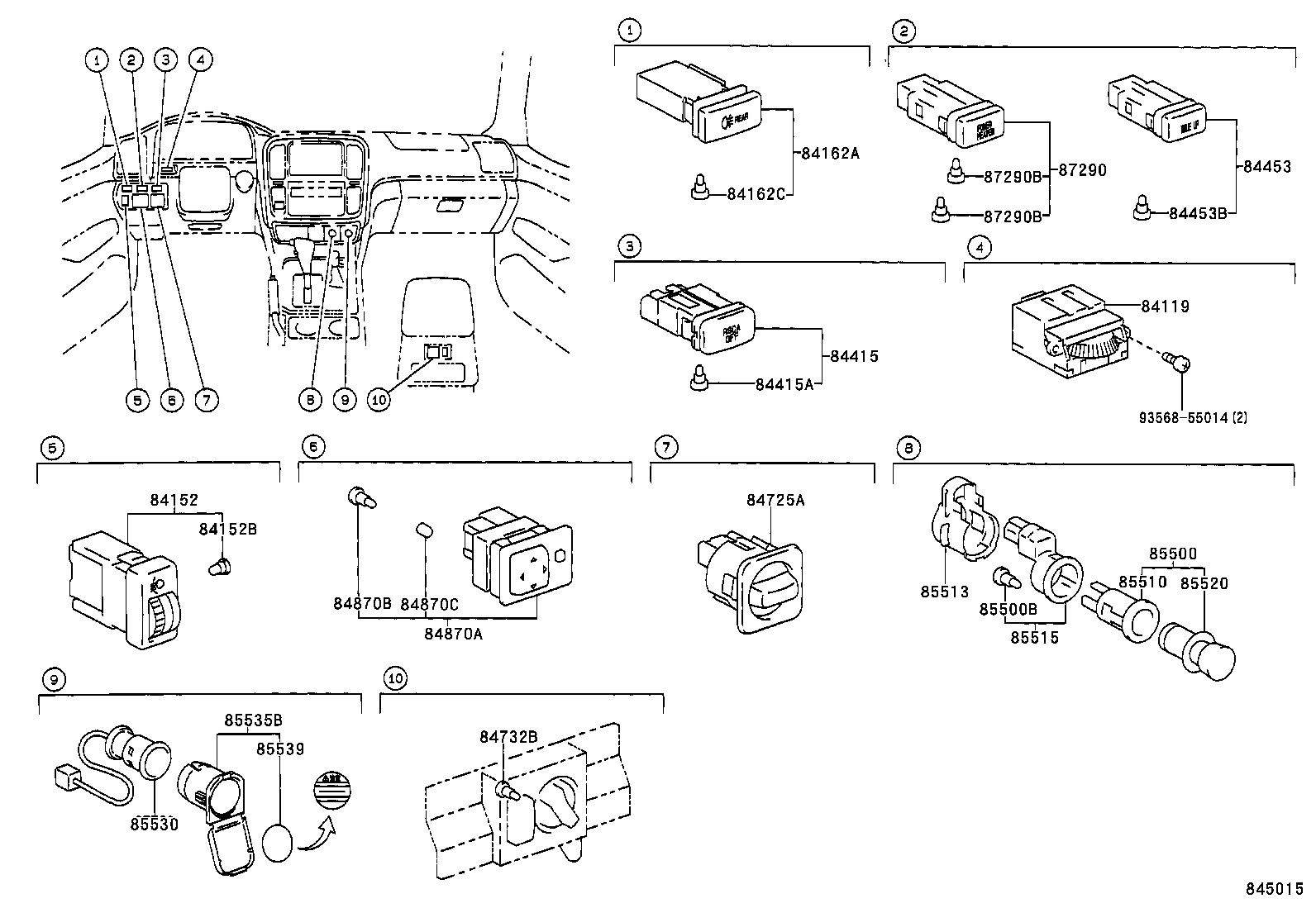  LAND CRUISER 100 |  SWITCH RELAY COMPUTER