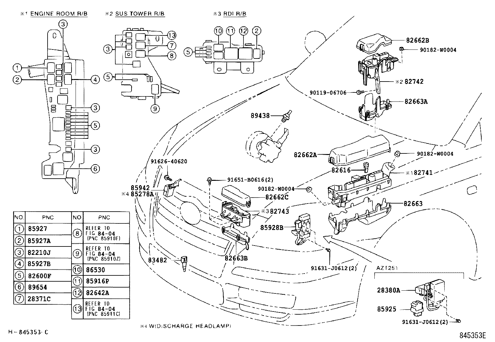  AVENSIS |  SWITCH RELAY COMPUTER