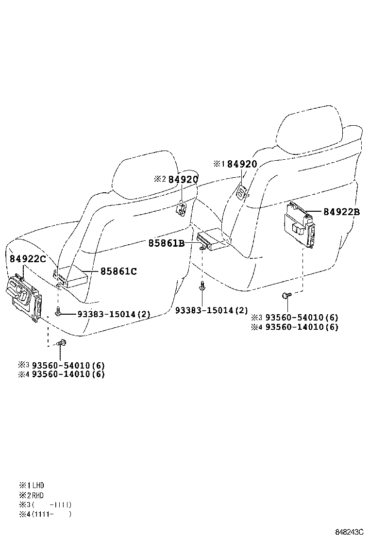  LS460 460L |  SWITCH RELAY COMPUTER