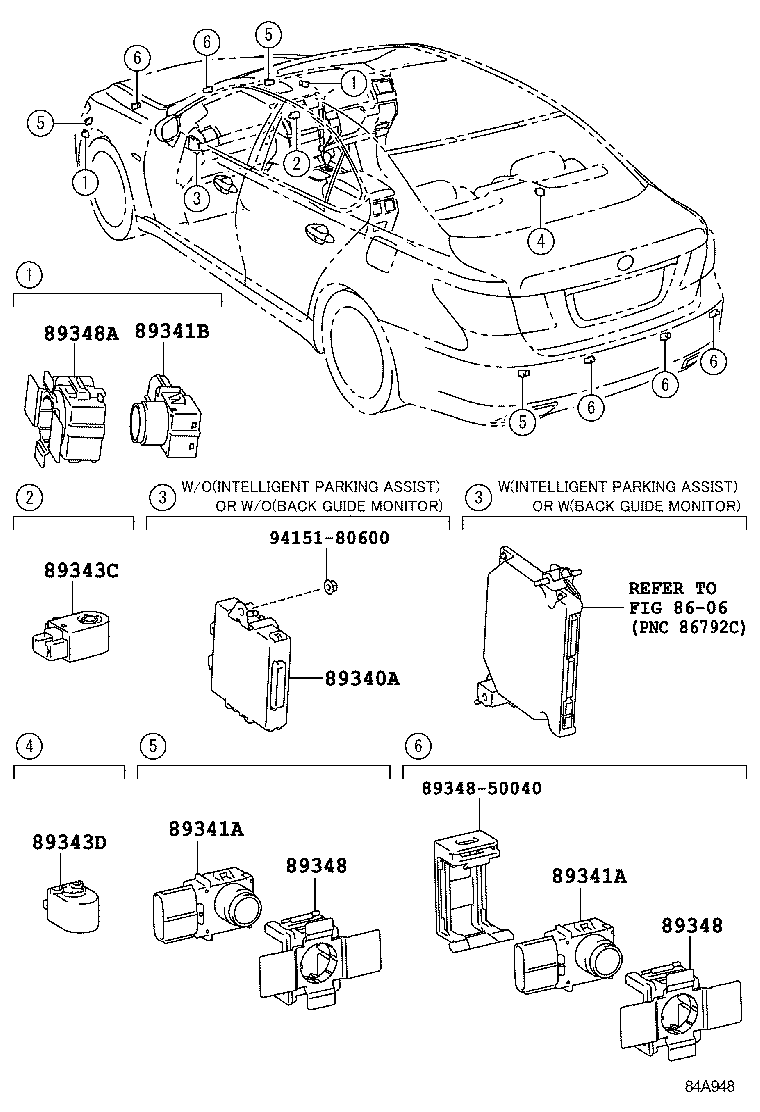  LS460 460L |  CLEARANCE BACK SONAR