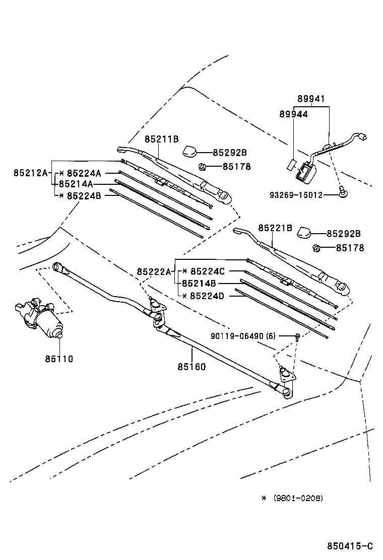  LAND CRUISER 100 |  WINDSHIELD WIPER