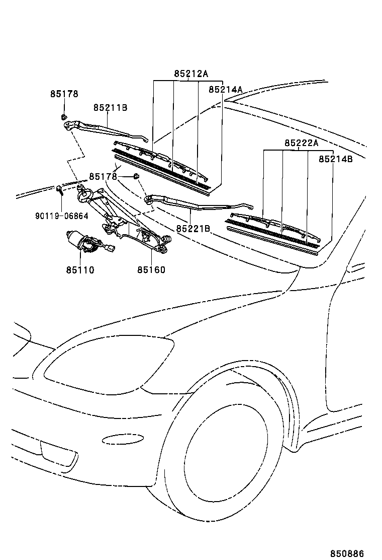  SC430 |  WINDSHIELD WIPER