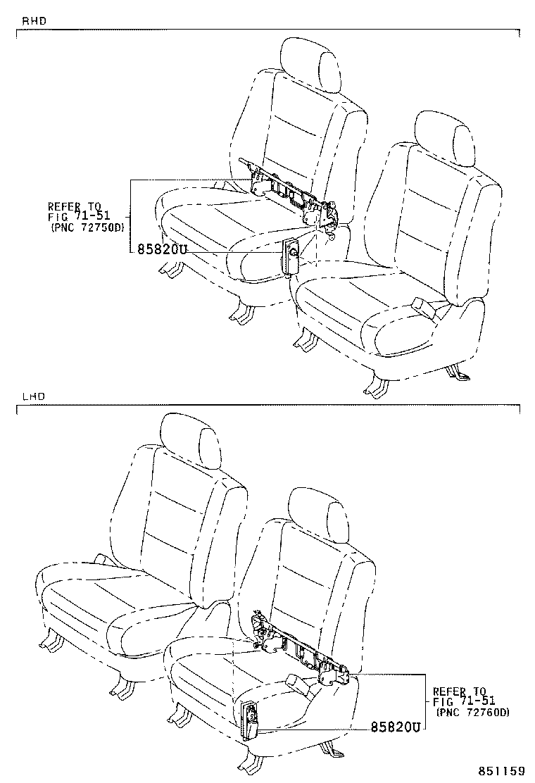  LAND CRUISER 120 |  SEAT MOTOR SEAT HEATER