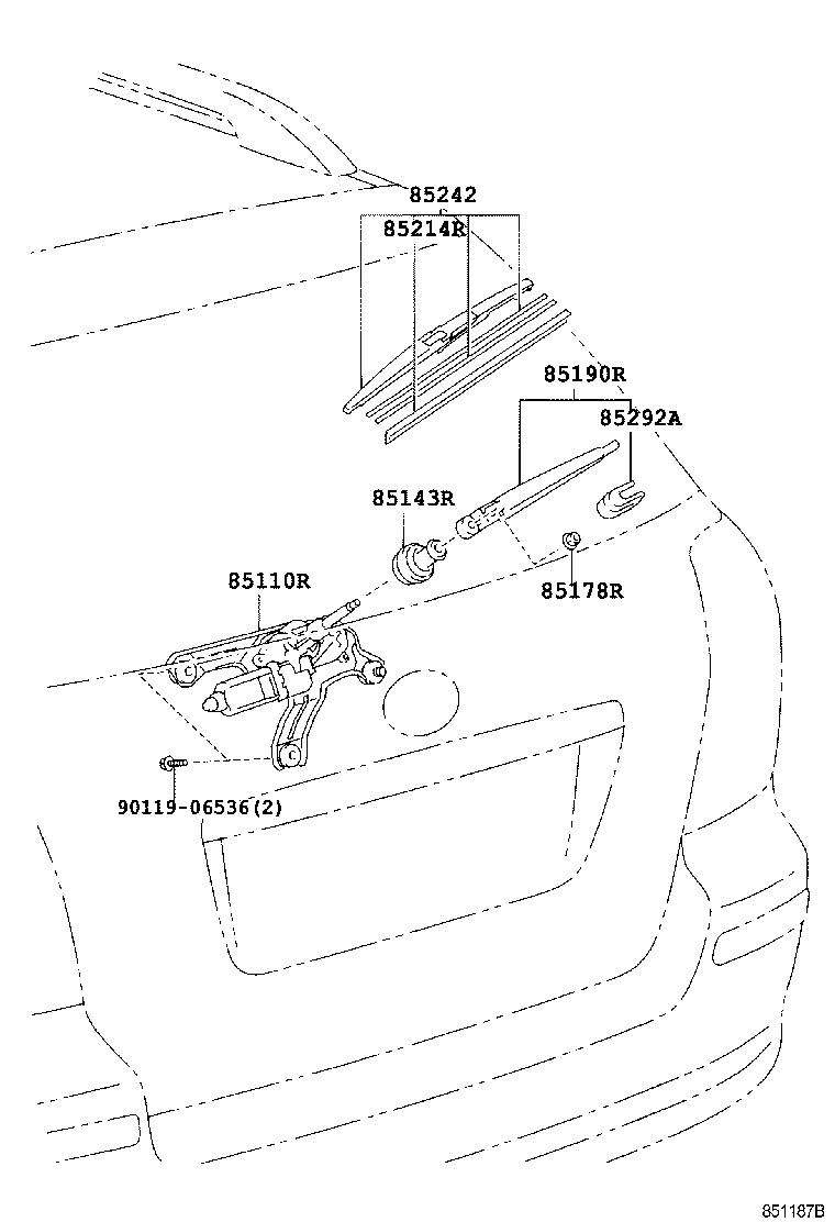  AVENSIS |  REAR WIPER