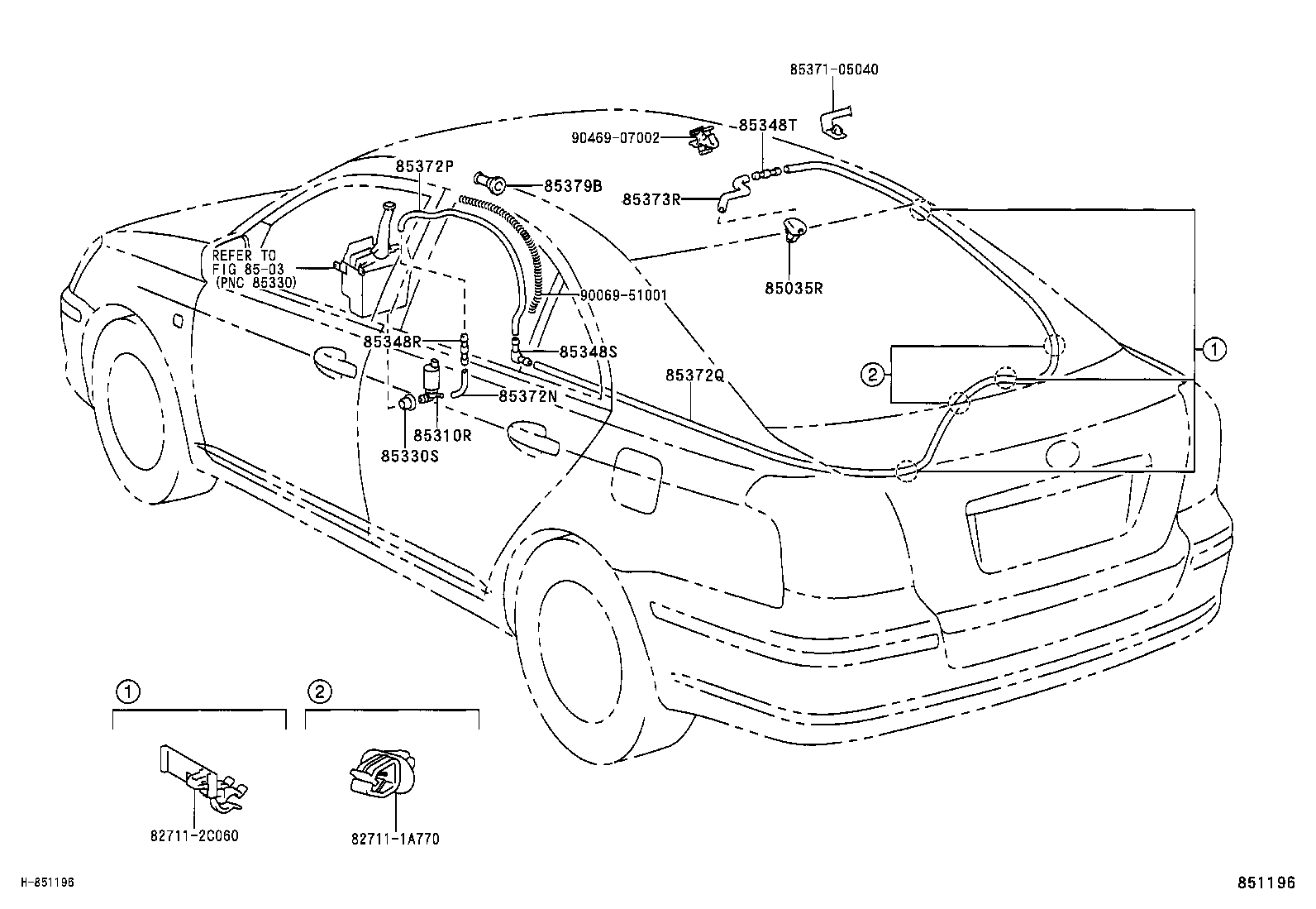  AVENSIS |  REAR WASHER