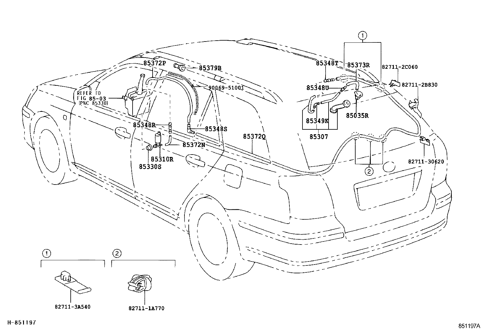  AVENSIS |  REAR WASHER