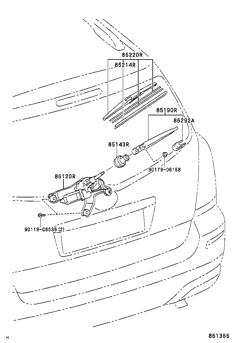  COROLLA VERSO |  REAR WIPER