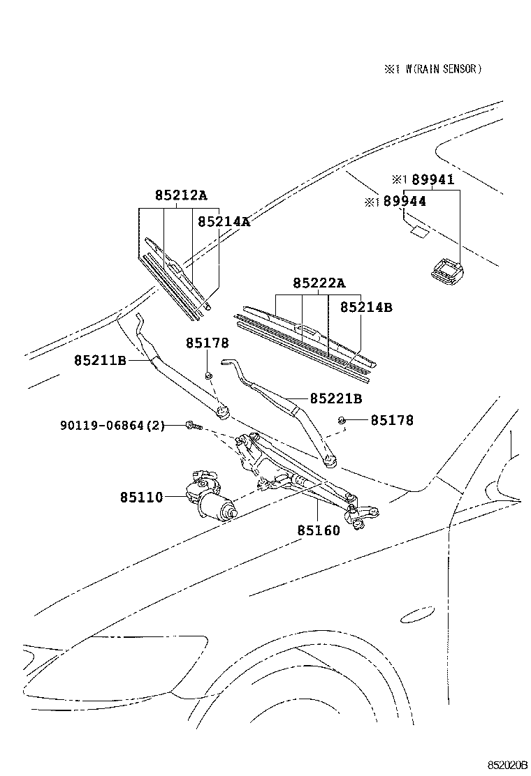  GS30 35 43 460 |  WINDSHIELD WIPER