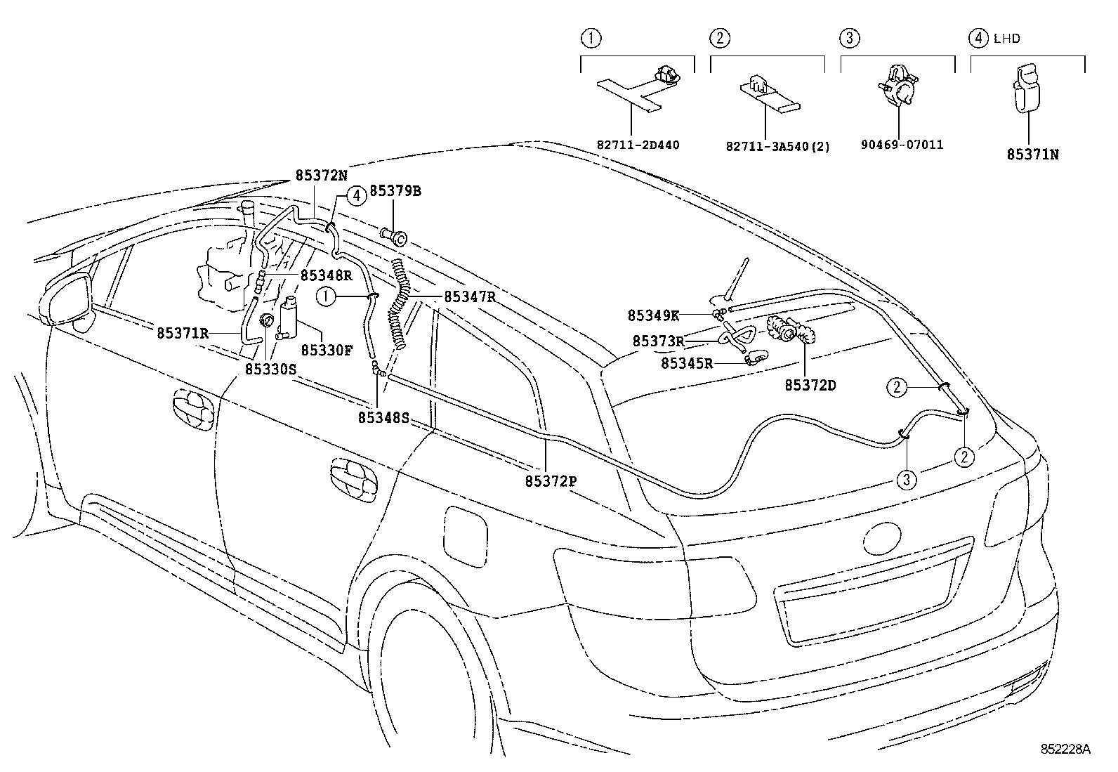  AVENSIS |  REAR WASHER