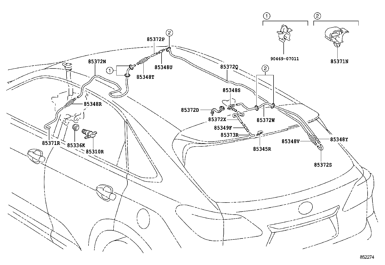  RX270 350 450H |  REAR WASHER