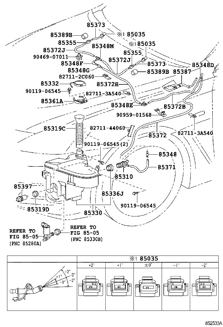  IS F |  WINDSHIELD WASHER
