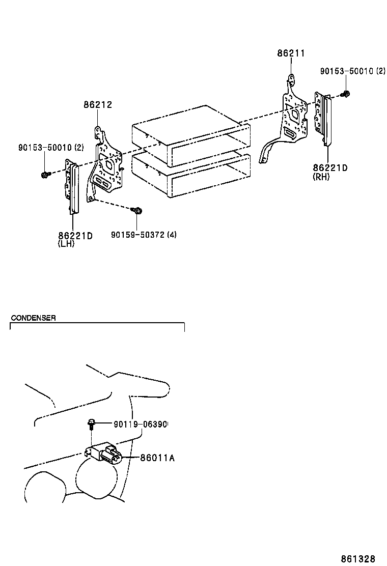  YARIS |  RADIO RECEIVER AMPLIFIER CONDENSER