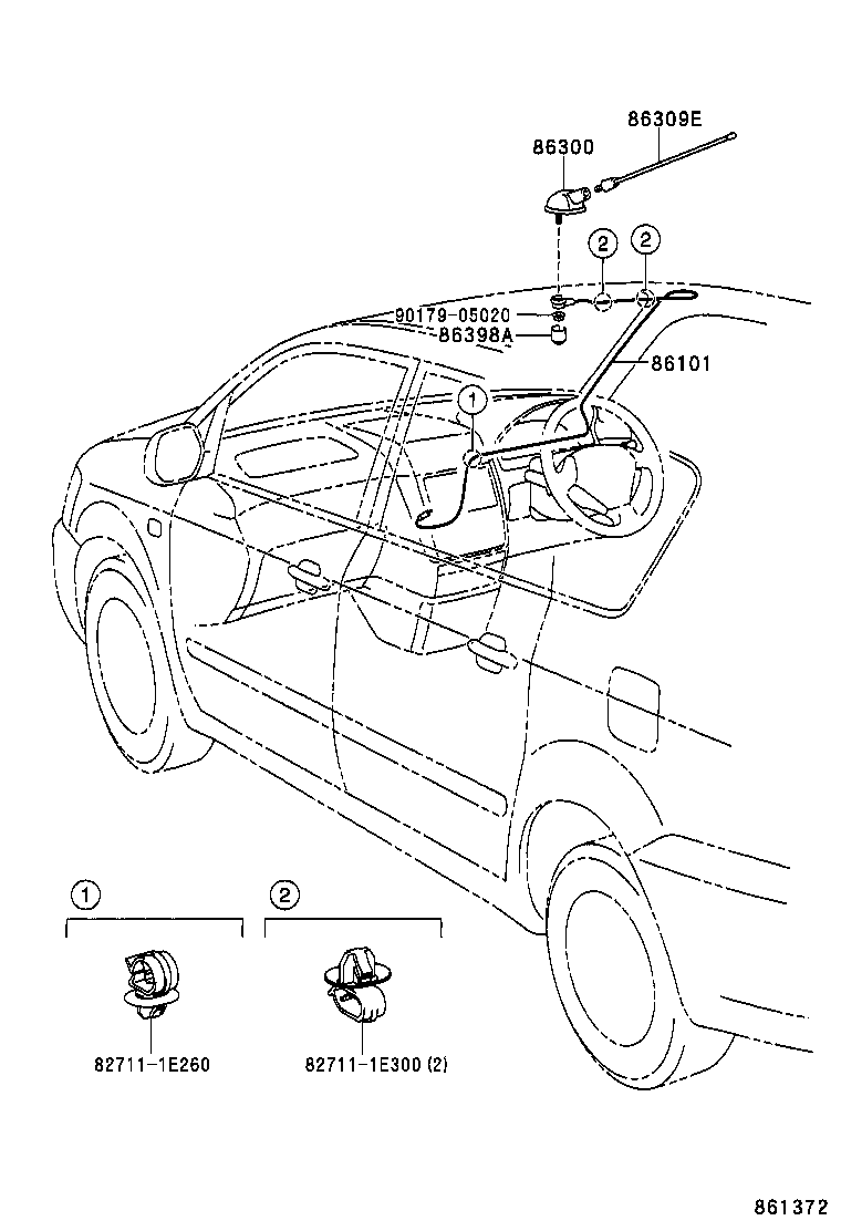  PICNIC AVENSIS VERSO |  ANTENNA