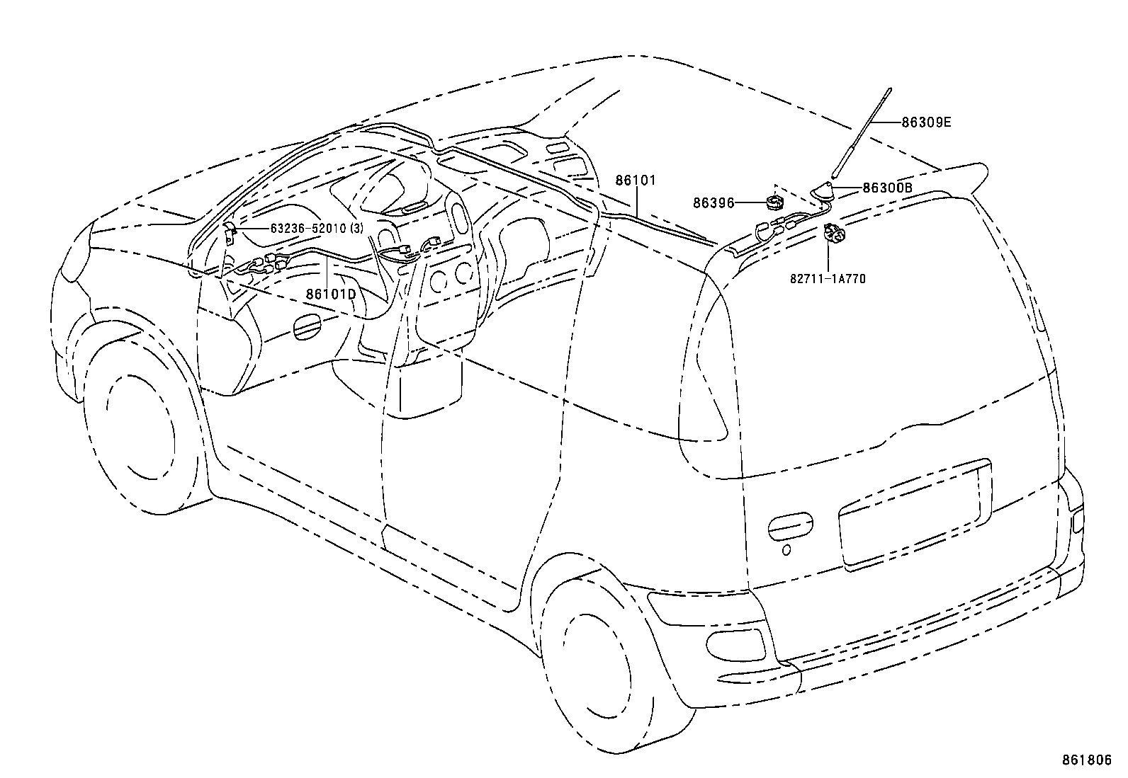  YARIS ECHO VERSO |  ANTENNA