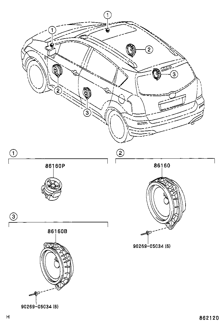  COROLLA VERSO |  SPEAKER