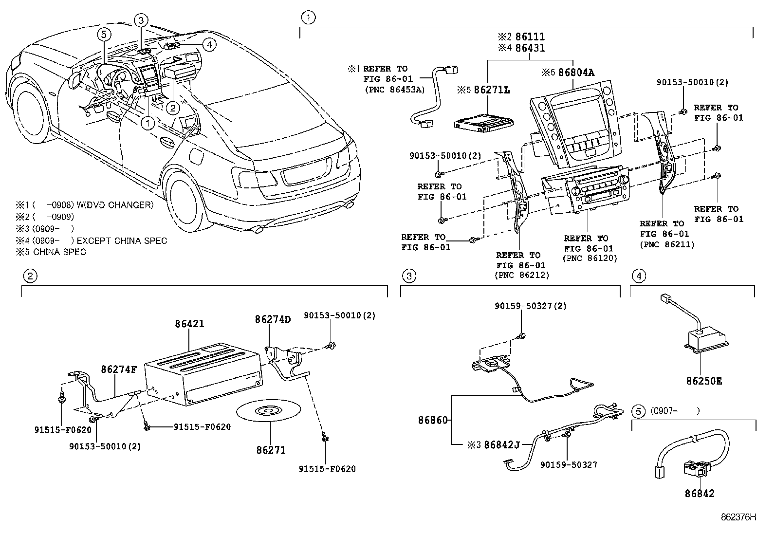  GS30 35 43 460 |  NAVIGATION FRONT MONITOR DISPLAY