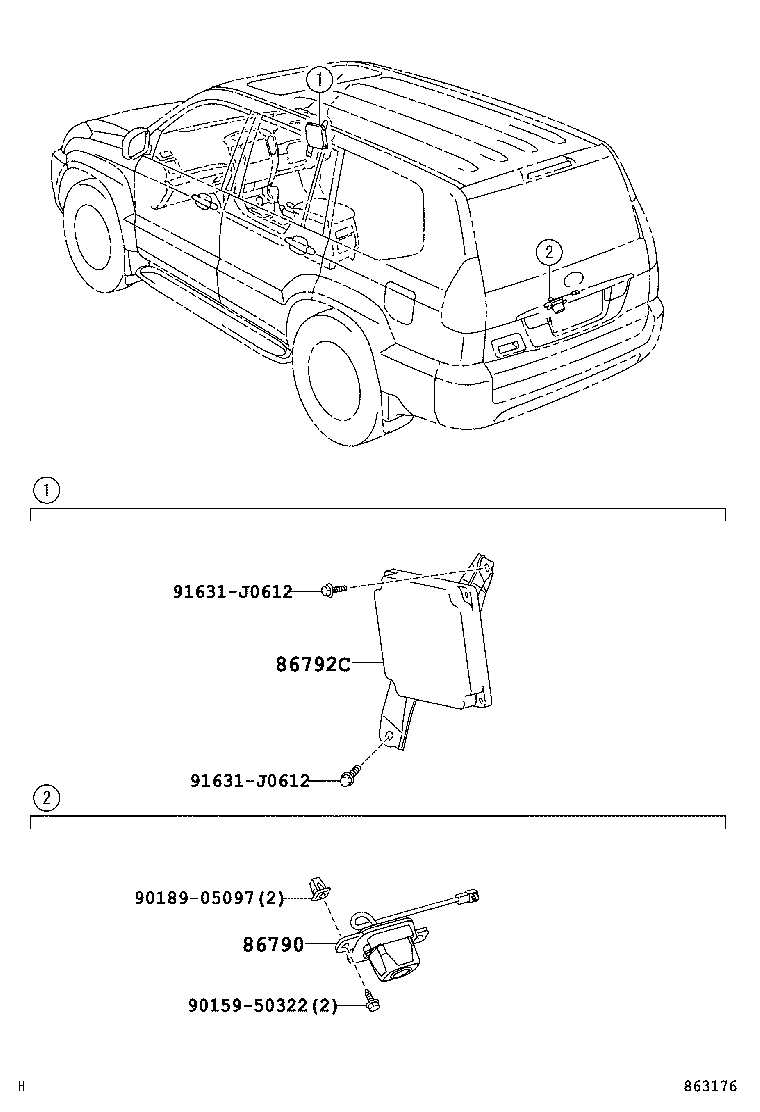  LAND CRUISER 120 |  REAR MONITOR DISPLAY CAMERA