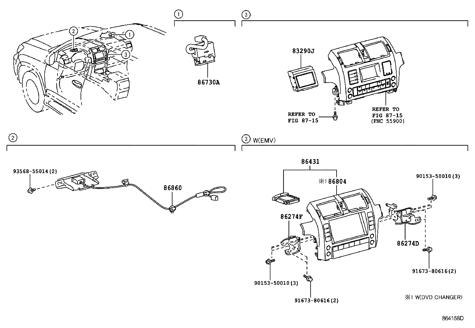  GX460 |  NAVIGATION FRONT MONITOR DISPLAY