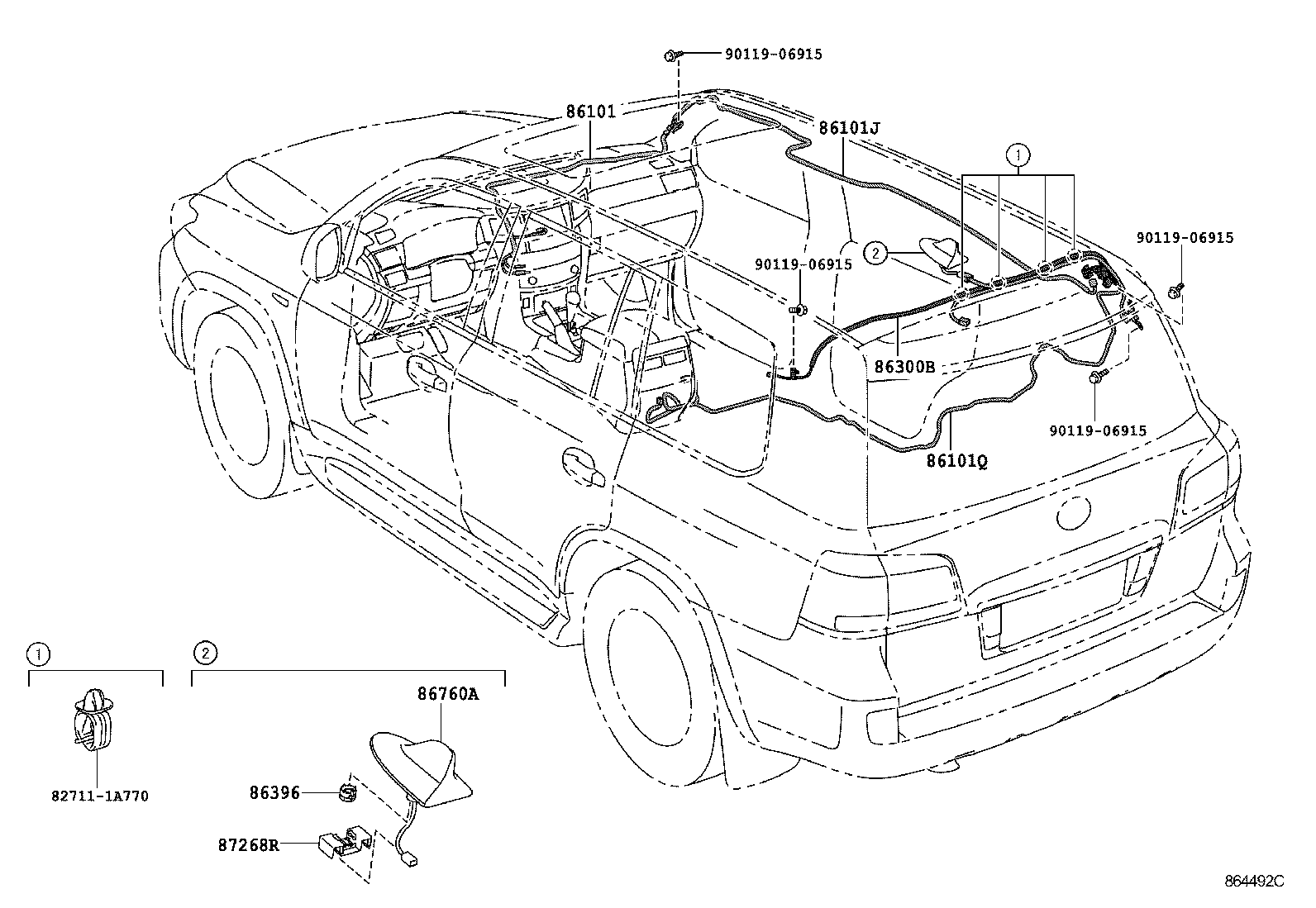  LX570 |  ANTENNA