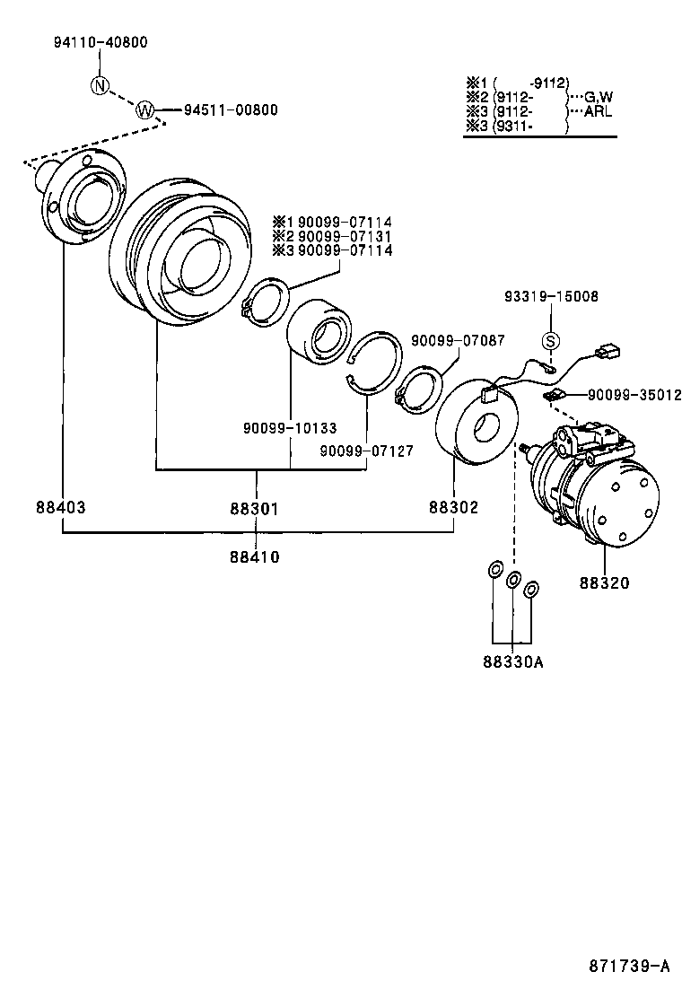  MR2 |  HEATING AIR CONDITIONING COMPRESSOR