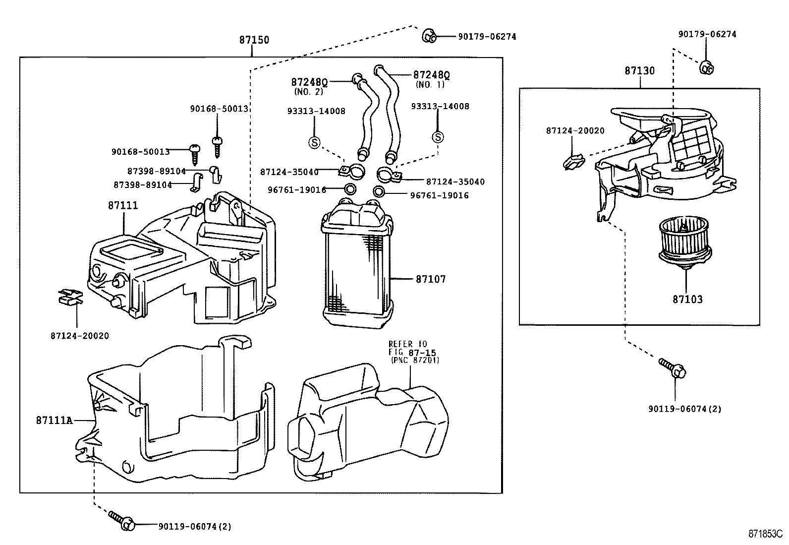  HILUX |  HEATING AIR CONDITIONING HEATER UNIT BLOWER