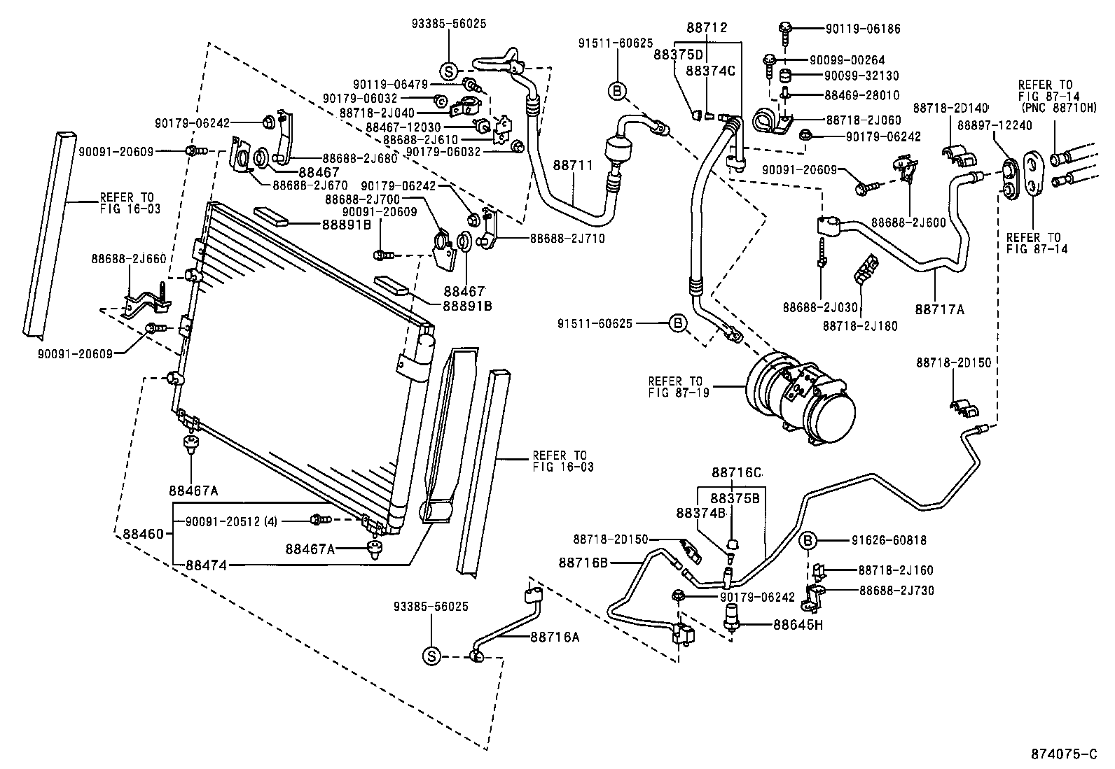  PREVIA TARAGO |  HEATING AIR CONDITIONING COOLER PIPING