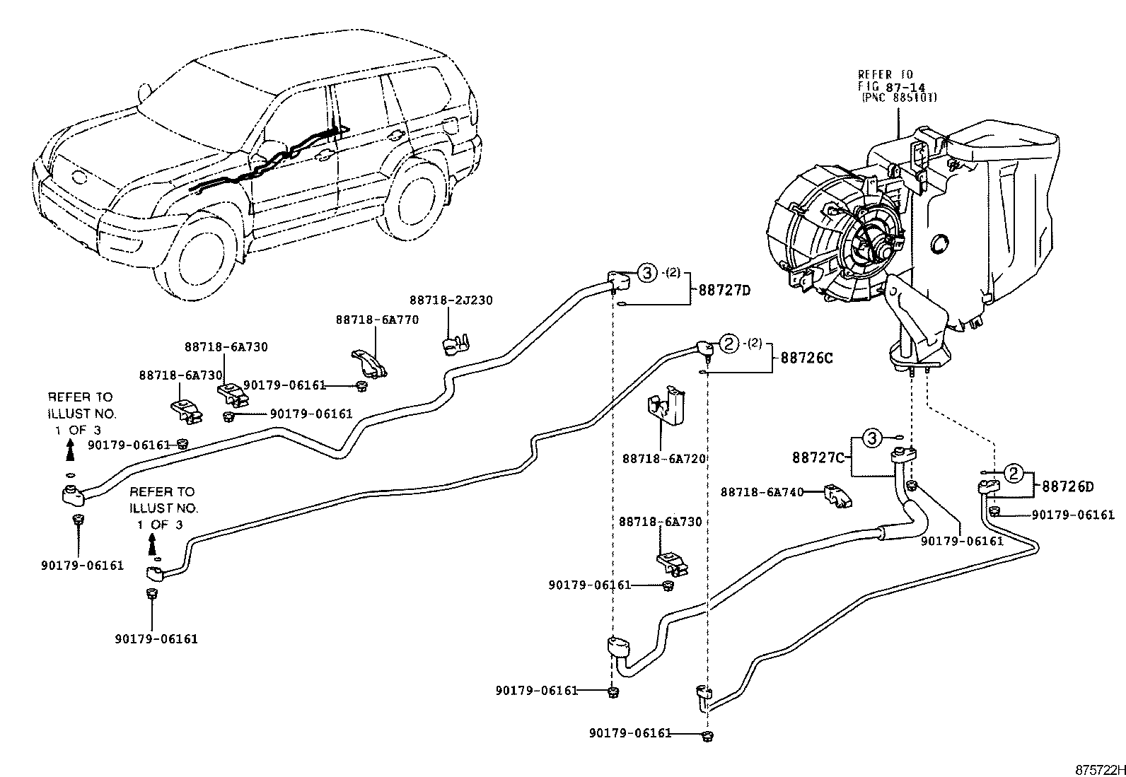  LAND CRUISER 120 |  HEATING AIR CONDITIONING COOLER PIPING