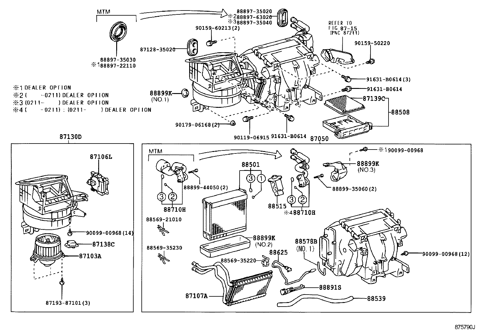  LAND CRUISER 120 |  HEATING AIR CONDITIONING COOLER UNIT