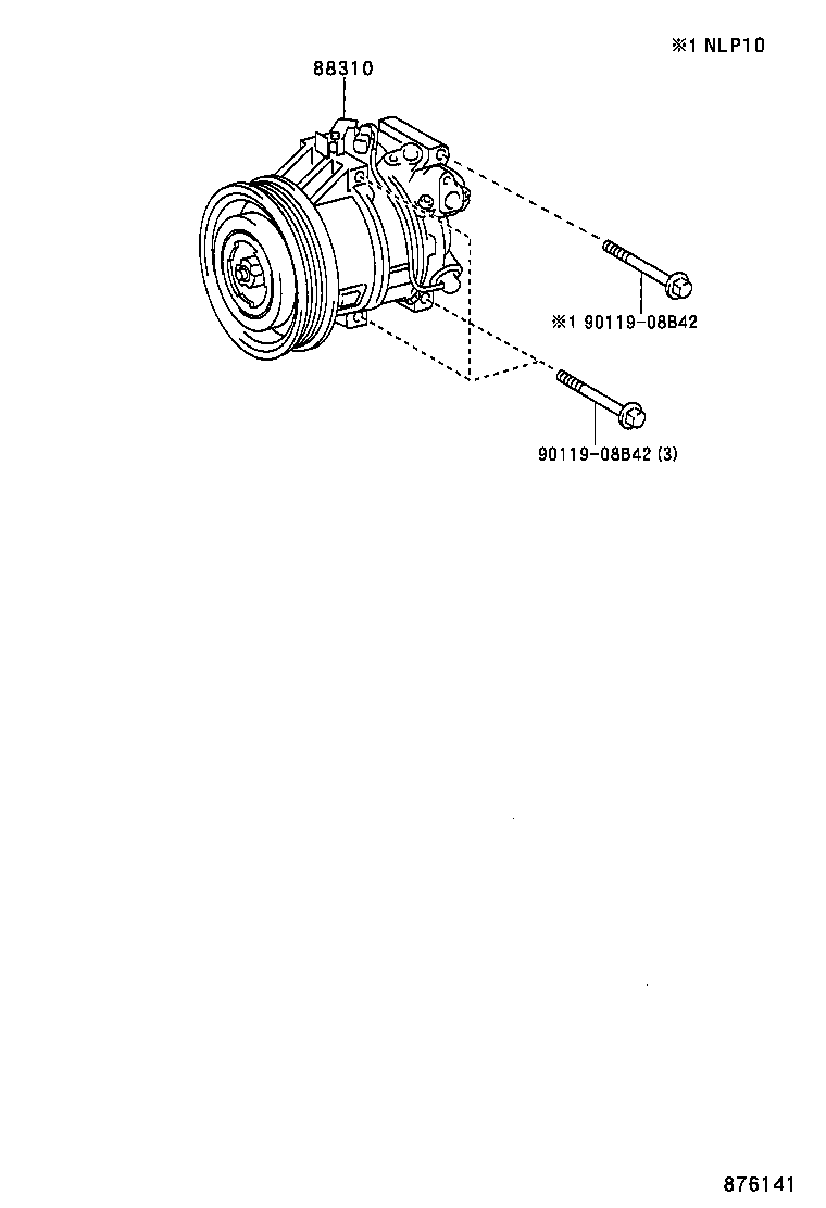  YARIS |  HEATING AIR CONDITIONING COMPRESSOR