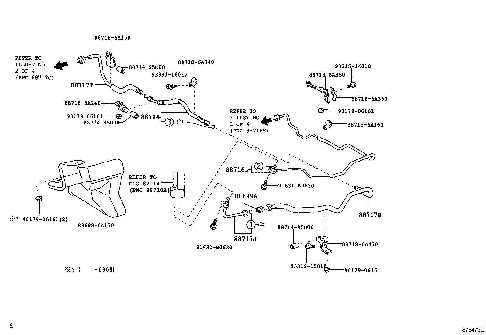  LAND CRUISER 100 105 |  HEATING AIR CONDITIONING COOLER PIPING