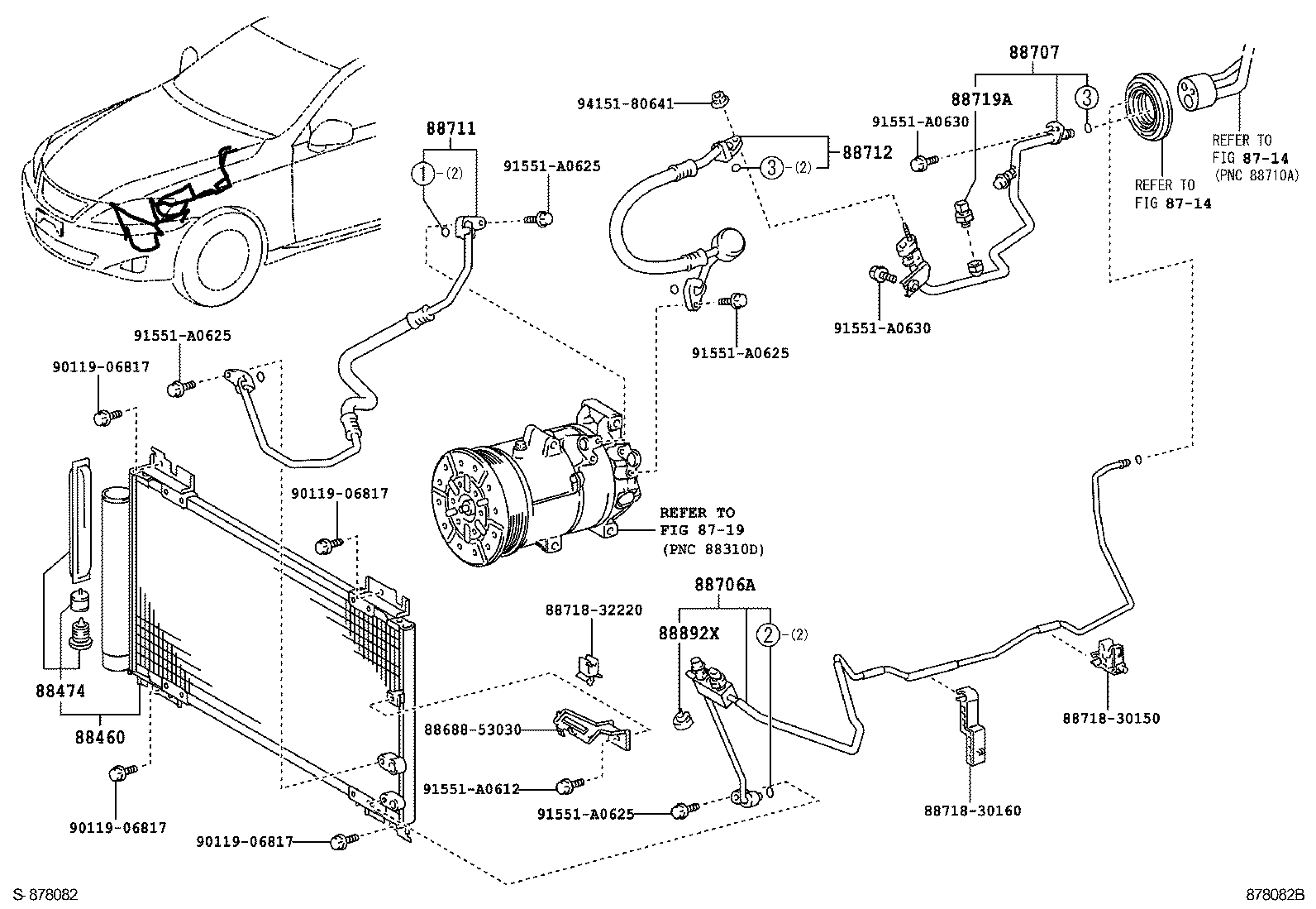  IS250 350 2 D |  HEATING AIR CONDITIONING COOLER PIPING