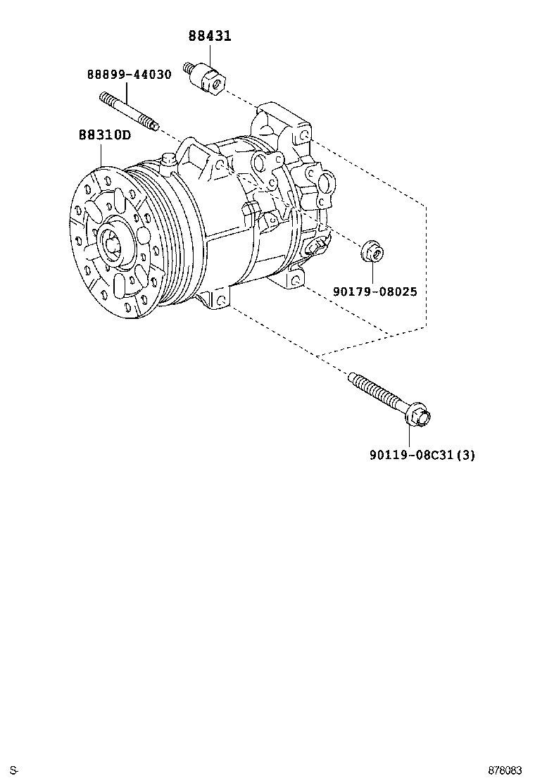  IS250 350 2 D |  HEATING AIR CONDITIONING COMPRESSOR