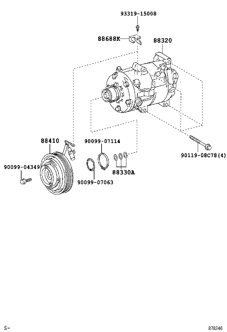  RAV4 |  HEATING AIR CONDITIONING COMPRESSOR