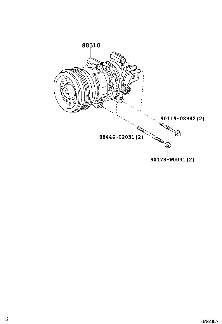 AURIS HYBRID UKP |  HEATING AIR CONDITIONING COMPRESSOR
