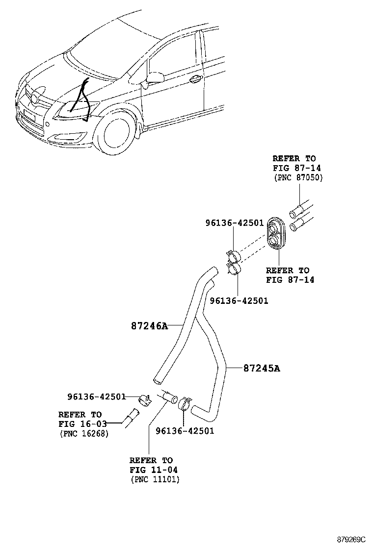  AURIS HYBRID UKP |  HEATING AIR CONDITIONING WATER PIPING