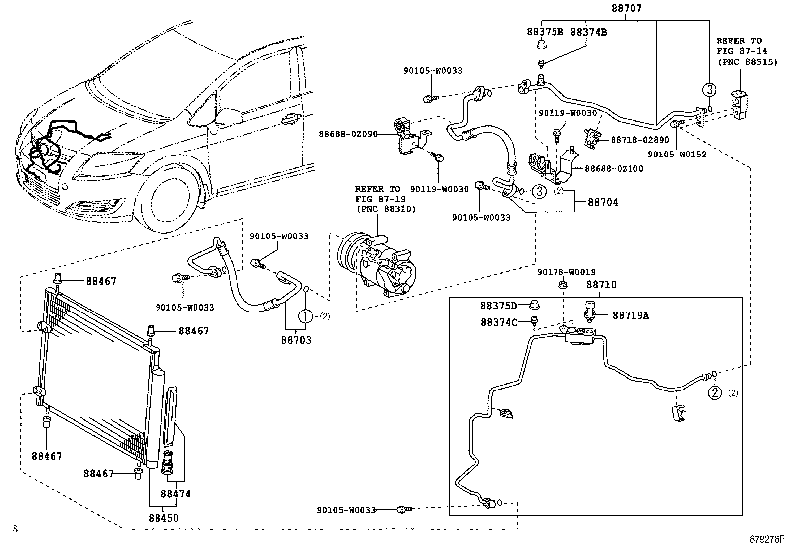  AURIS HYBRID UKP |  HEATING AIR CONDITIONING COOLER PIPING