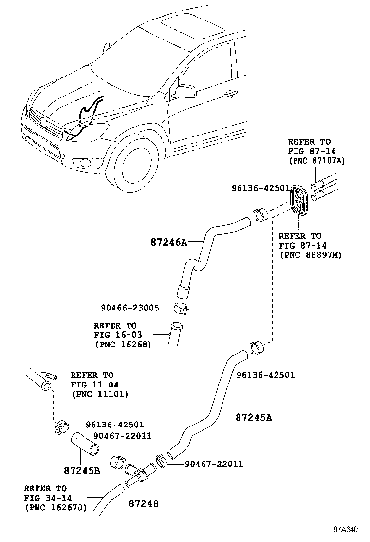  RAV4 |  HEATING AIR CONDITIONING WATER PIPING