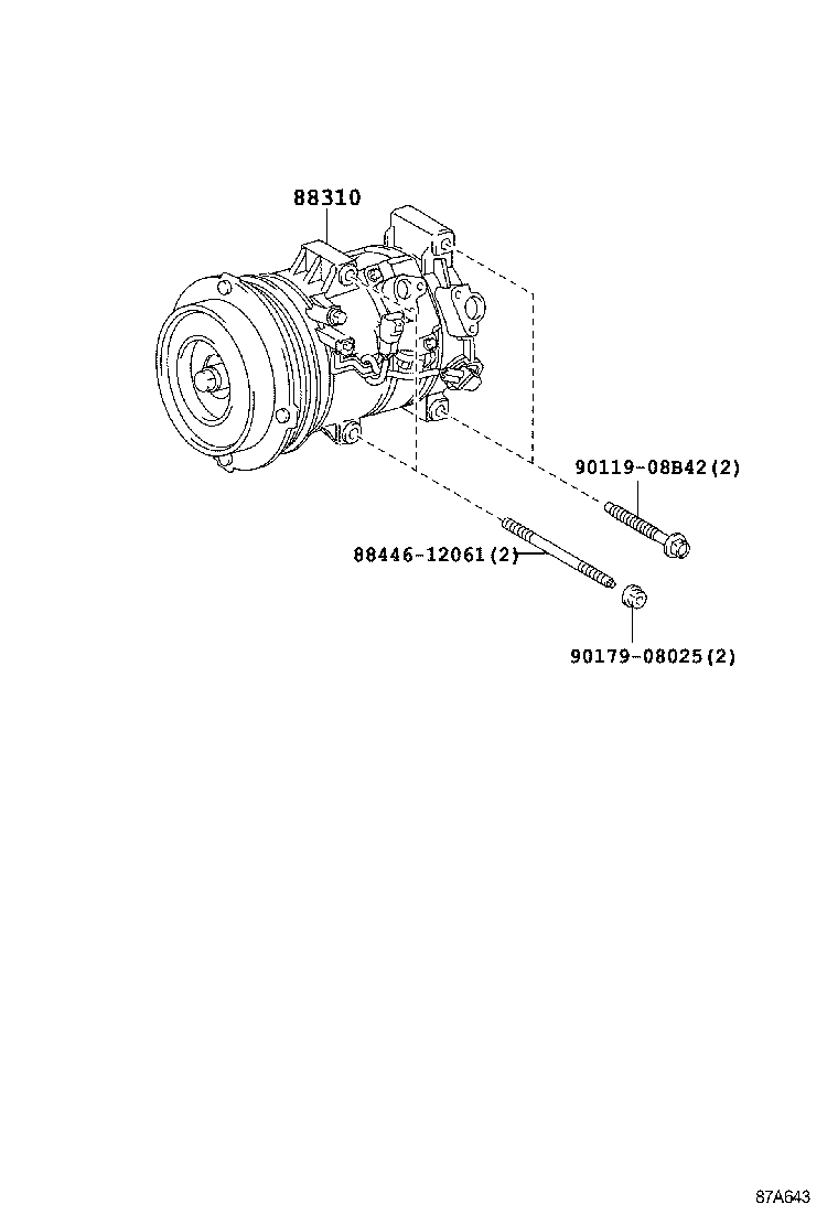  RAV4 |  HEATING AIR CONDITIONING COMPRESSOR