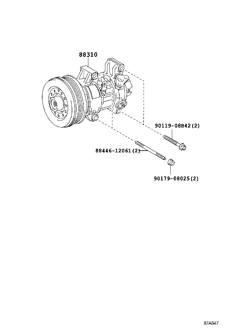  RAV4 |  HEATING AIR CONDITIONING COMPRESSOR