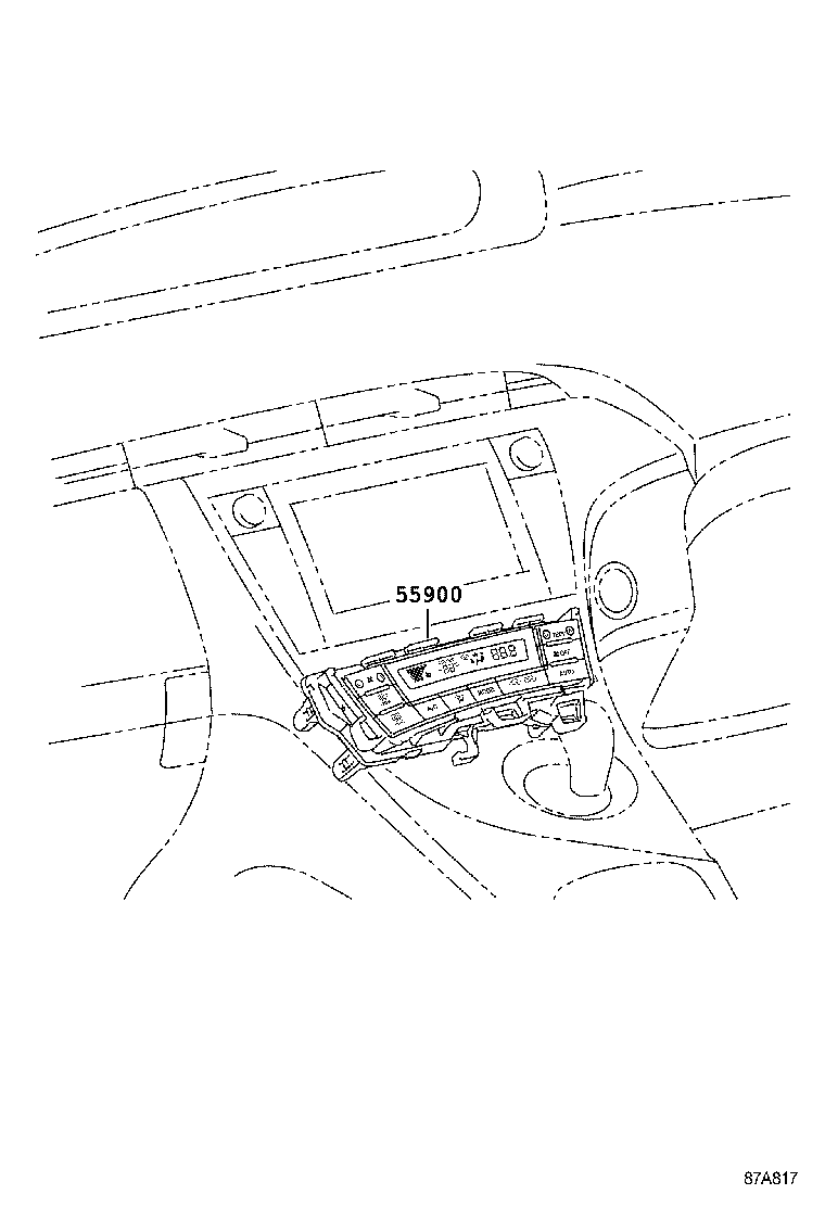  PRIUS |  HEATING AIR CONDITIONING CONTROL AIR DUCT