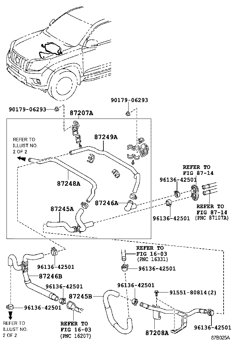  LAND CRUISER 150 |  HEATING AIR CONDITIONING WATER PIPING