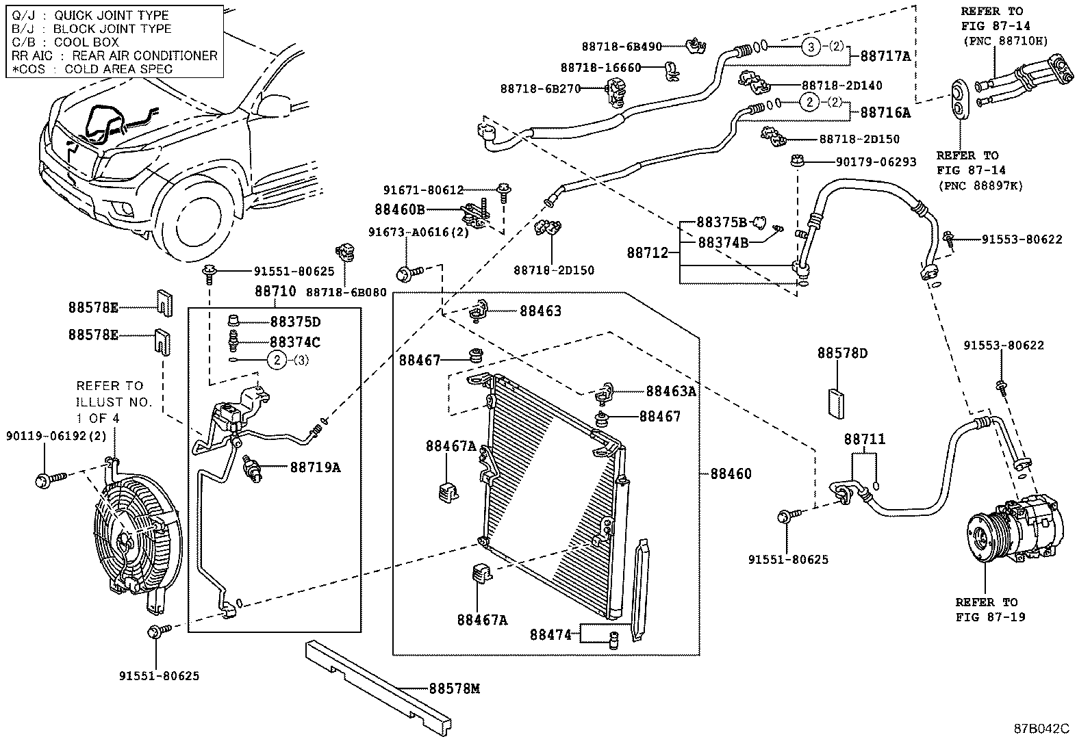  LAND CRUISER 150 |  HEATING AIR CONDITIONING COOLER PIPING